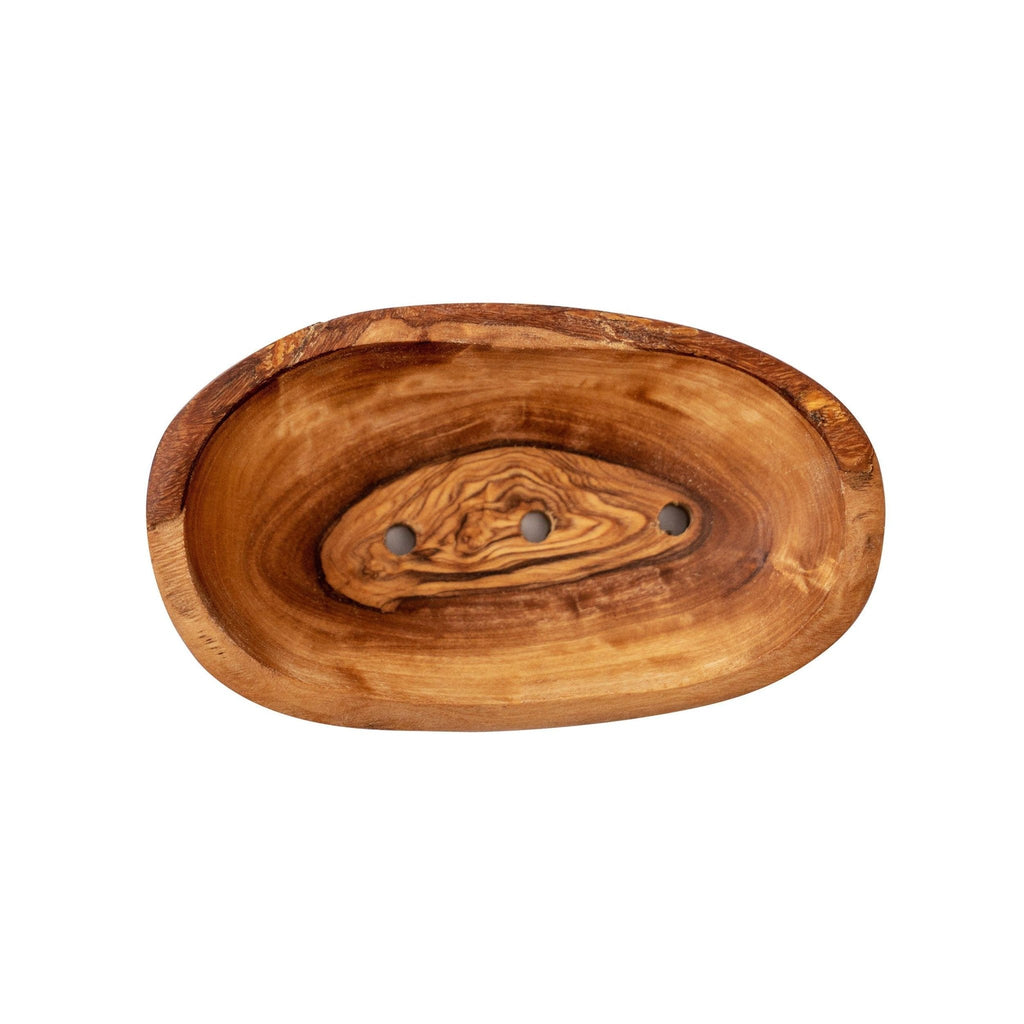 Olive Wood Soap Dish for Bath