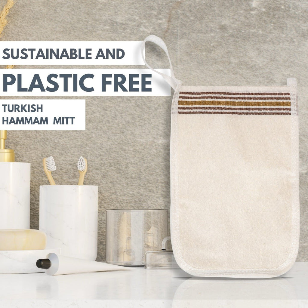 Turkish Bath Mitt Fine Texture Skin Exfoliating Glove