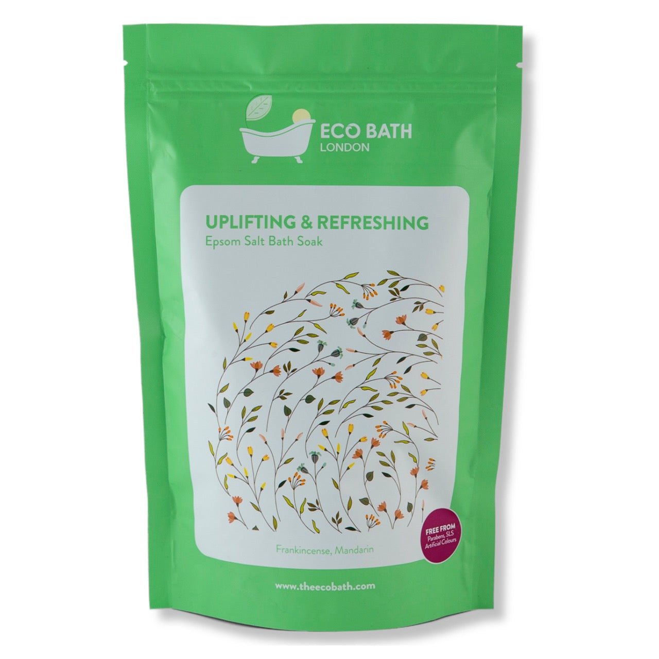 Uplifting and Refreshing Epsom Salt Bath Soak Pouch 500g and 1000g