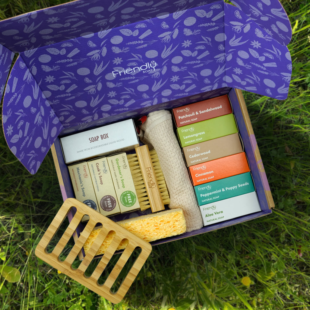 Eco Lifestyle Hamper with Soaps and Bamboo Accessories