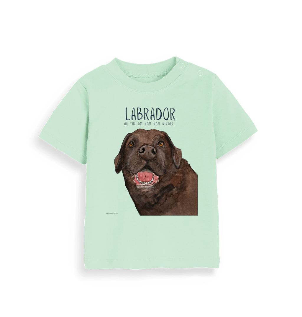 Baby's First Chocolate Labrador Tee Tiny Tummy Big Appetite