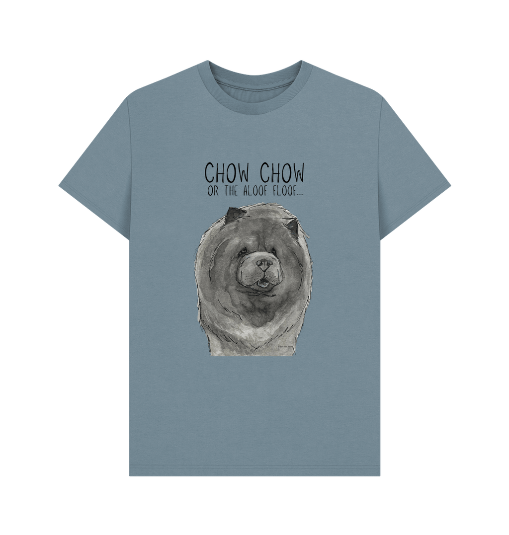 Blue Chow Chow Men's T-Shirt with Aloof Floof Design
