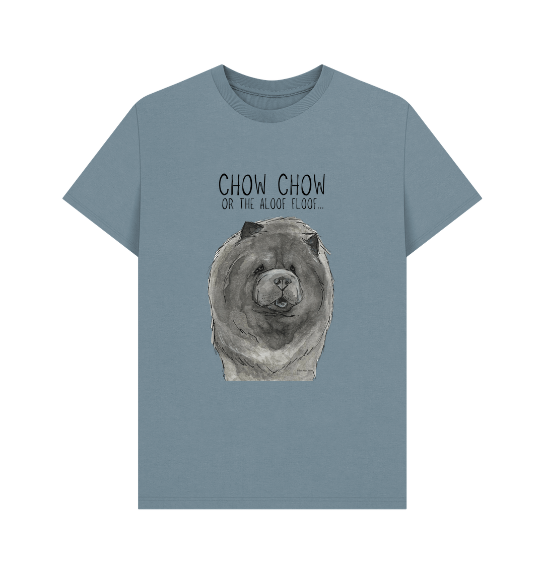 Blue Chow Chow Men's T-Shirt with Aloof Floof Design