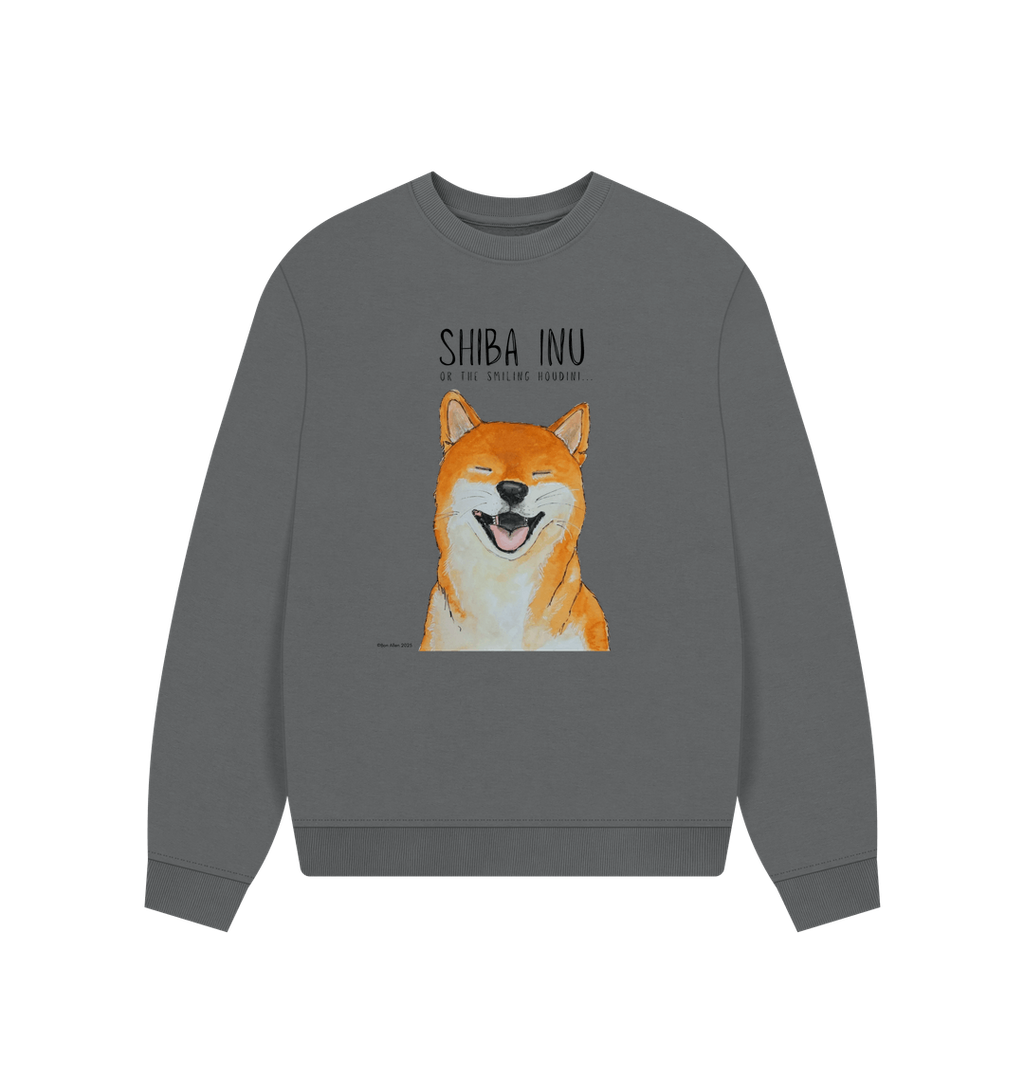 Cuddle Criminal Smiling Shiba Sweatshirt