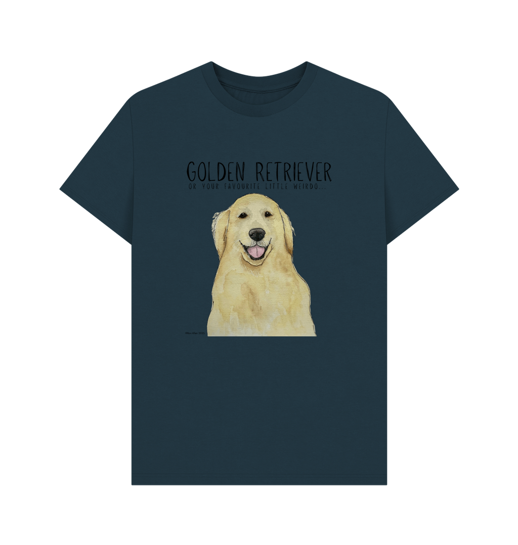 Golden Retriever Vibes Men's Sustainable T-Shirt