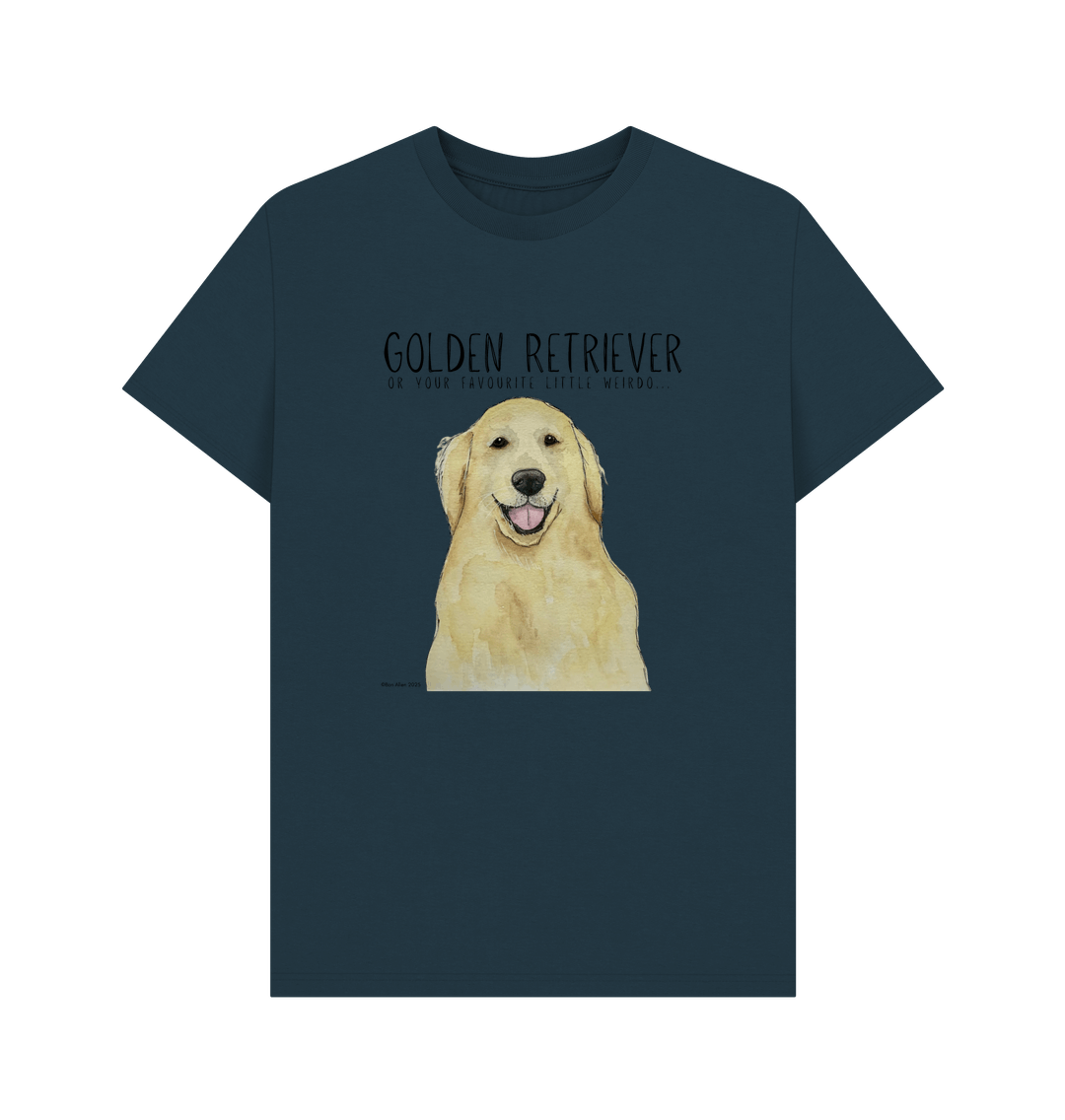 Golden Retriever Vibes Men's Sustainable T-Shirt