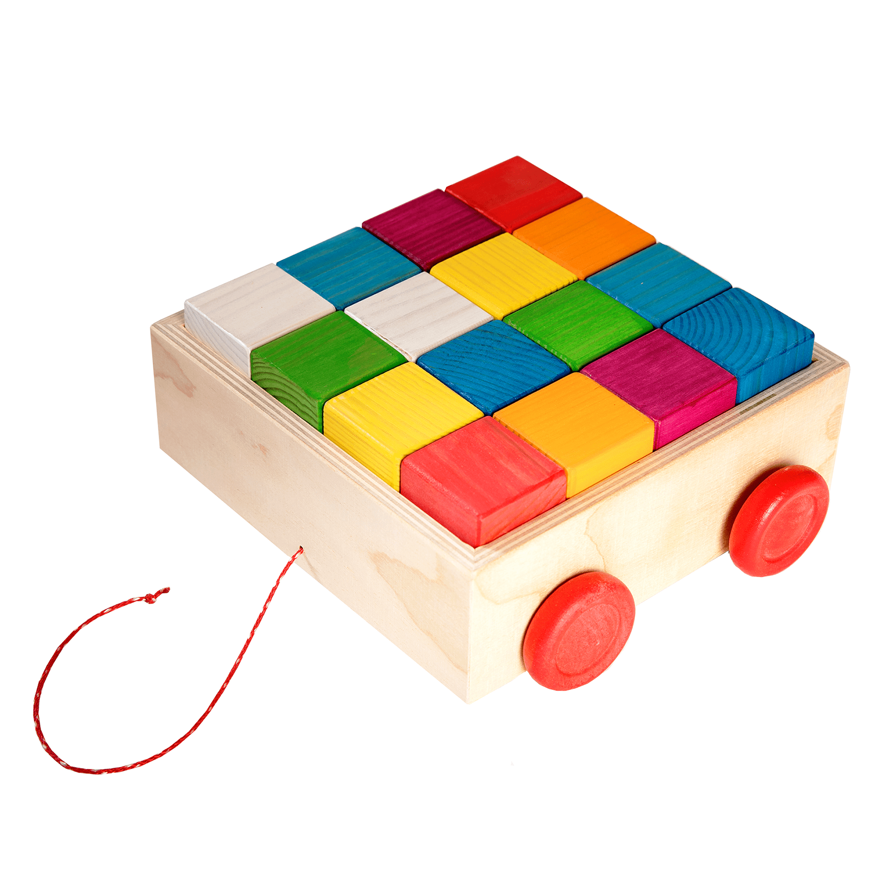 Rainbow Pinewood Blocks for Kids – Durable & Safe by ROOSI Traditional Toys at www.brixbailey.com