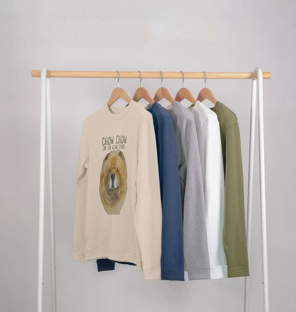 Red Chow Chow Men's Crewneck Sweatshirt