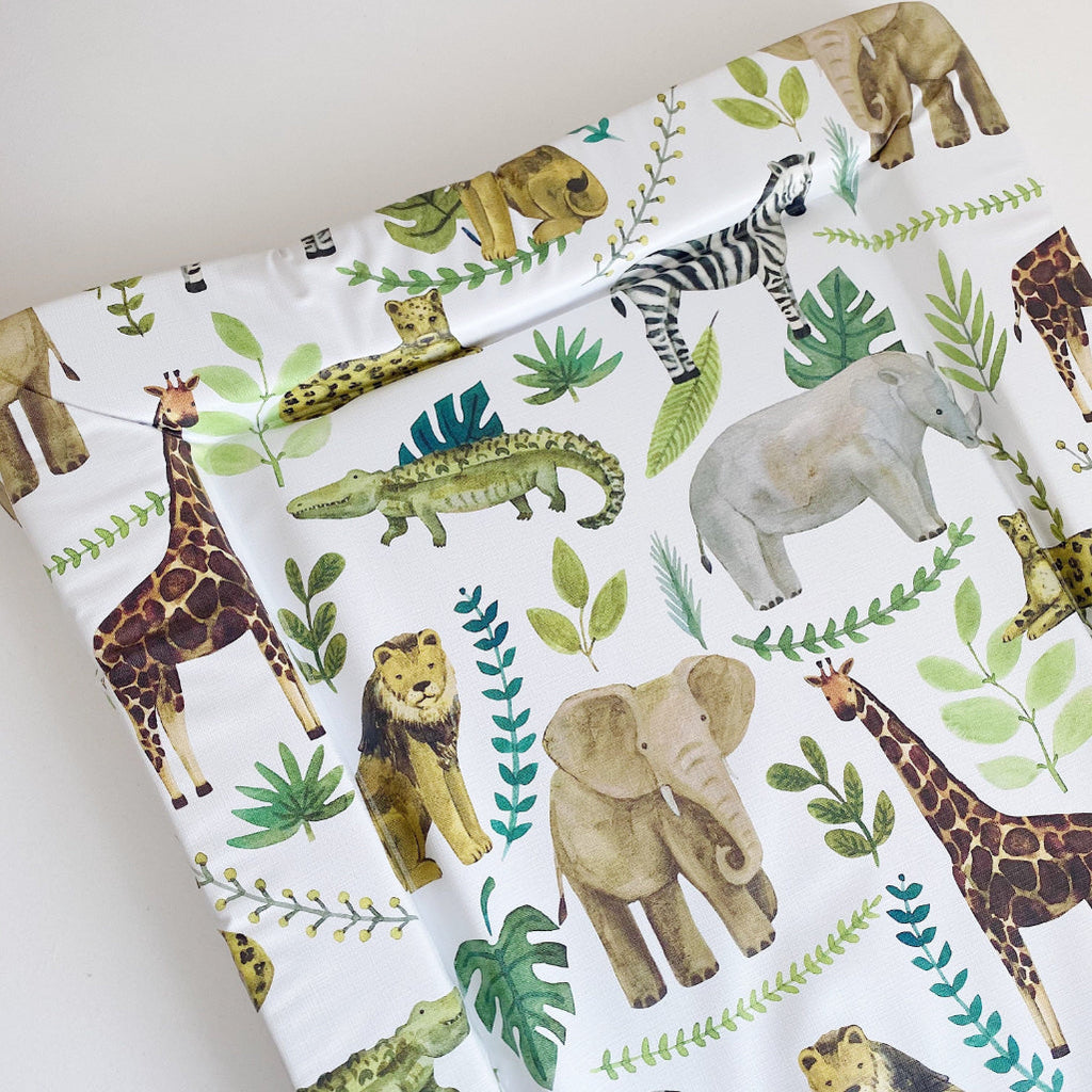 Standard Changing Mat - Safari Animals Print