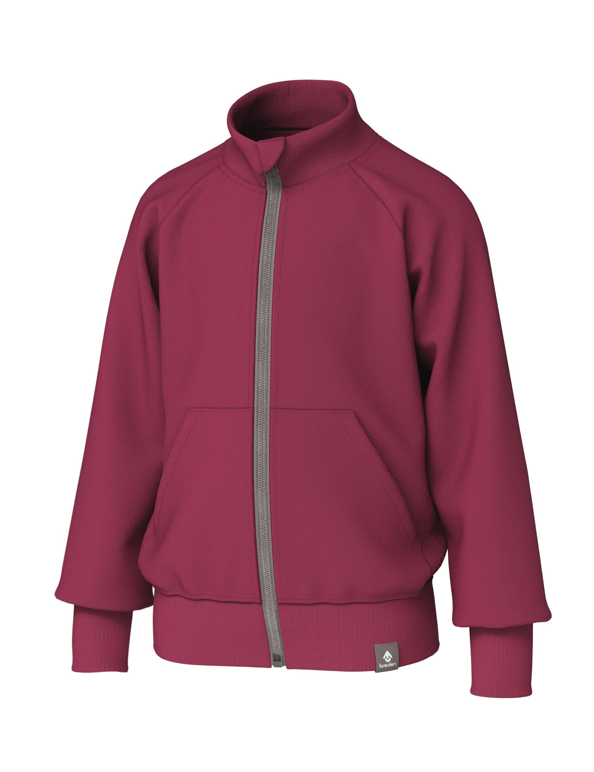 Lightweight ELIOT Sweat Jacket – Zip-Up, No-Hood Design by Breden at brixbailey.com