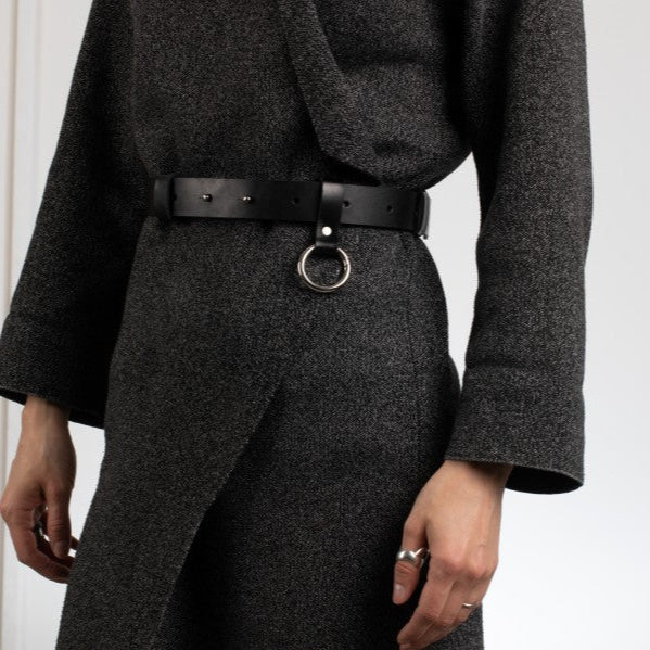 Elon Unisex Leather Belt – Adjustable, Handmade in Lithuania by PYKOK at brixbailey.com