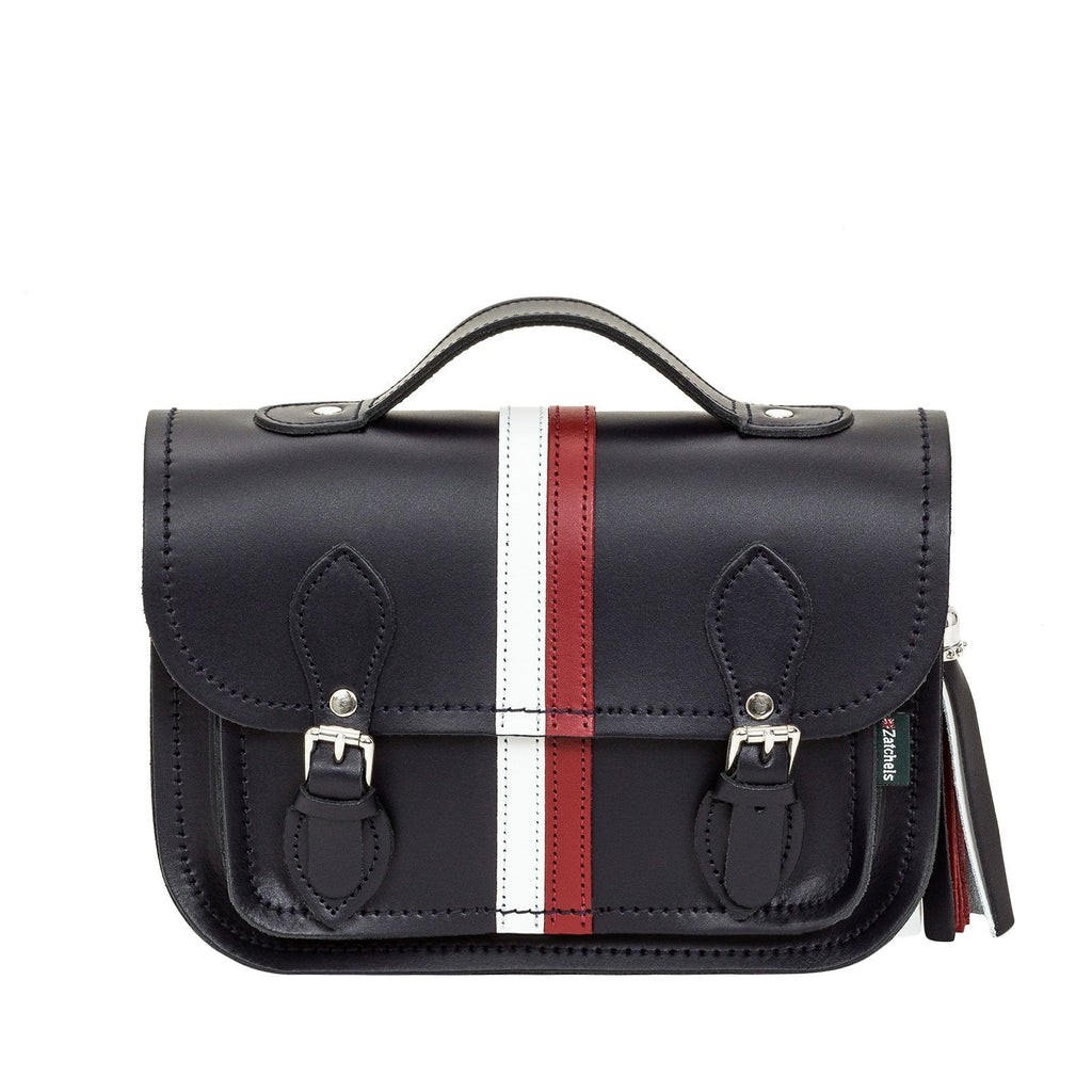 Leather Midi Satchel British Edit