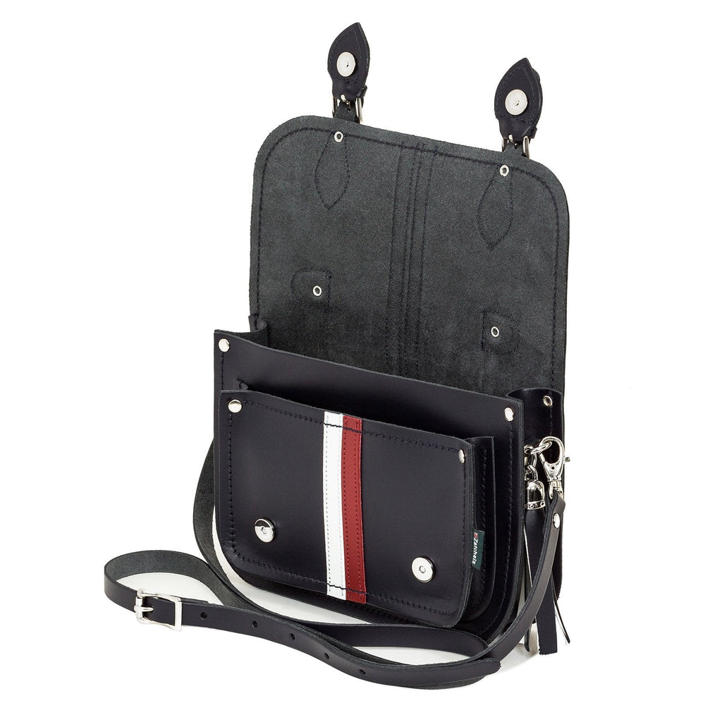 Leather Midi Satchel British Edit