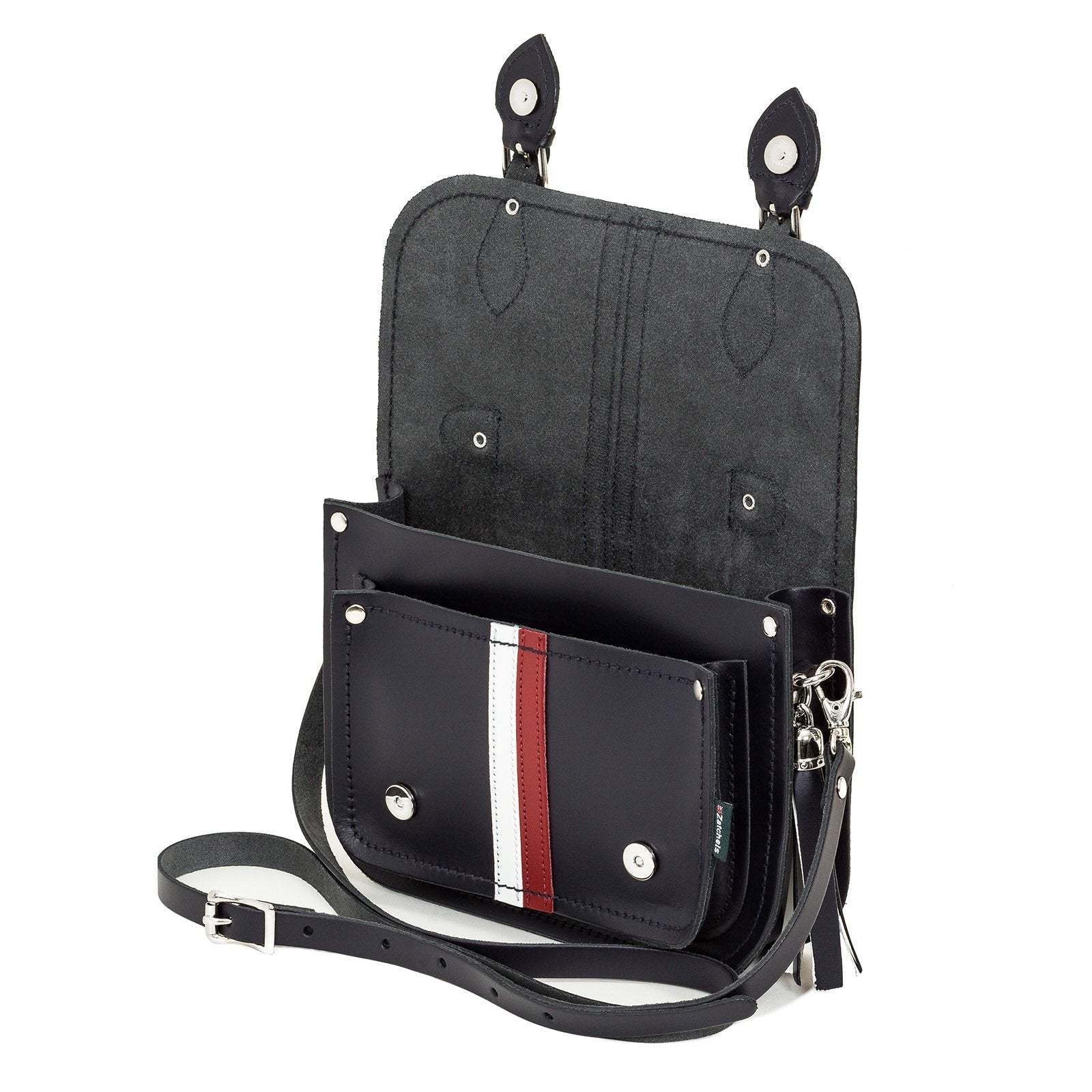 Leather Midi Satchel British Edit