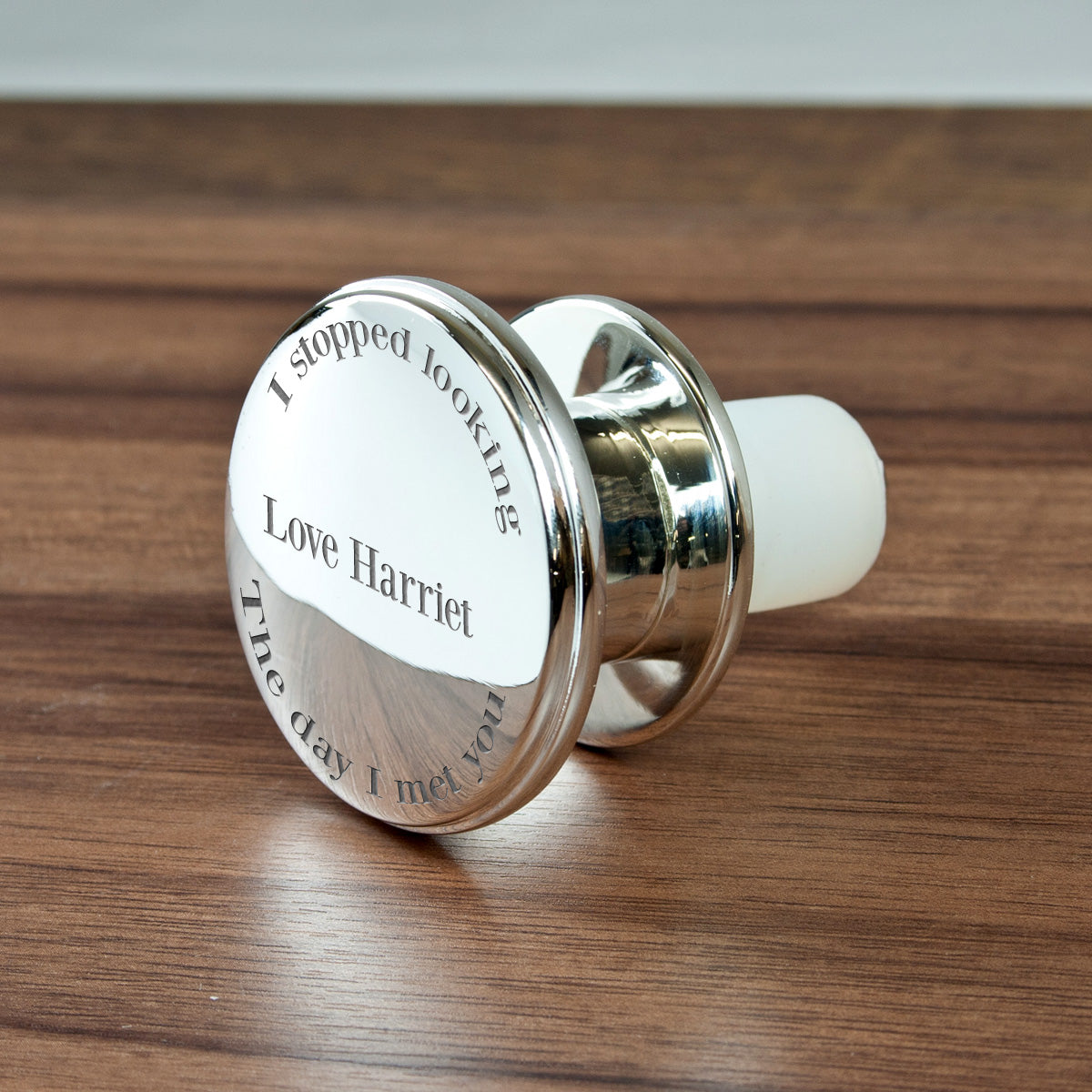 Personalised You're The One Silver Bottle Stopper