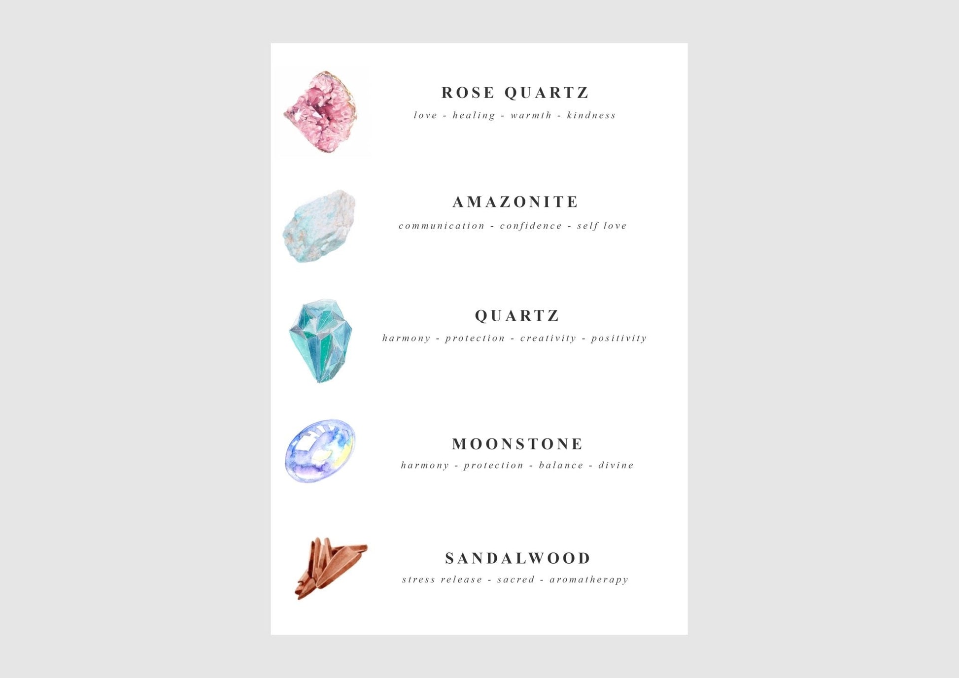 Eros Mala Bracelet with Rose Quartz, Amazonite and Rainbow Moonstone