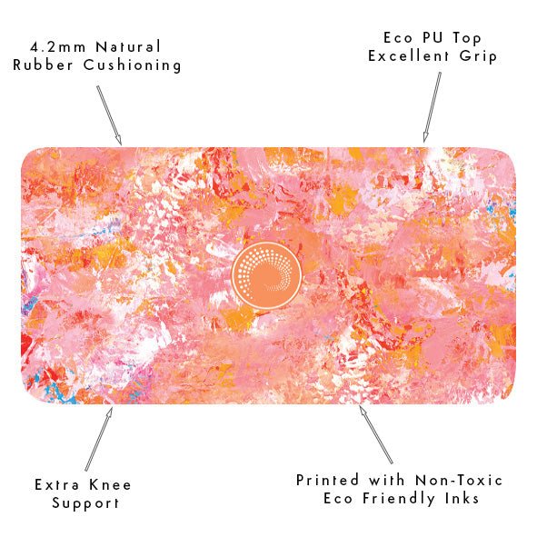 Yoga Pad Mini Mat for Hands Knees and Meditation