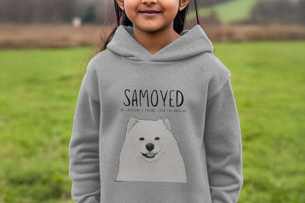 Samoyed Kids Hoodie in Organic Cotton