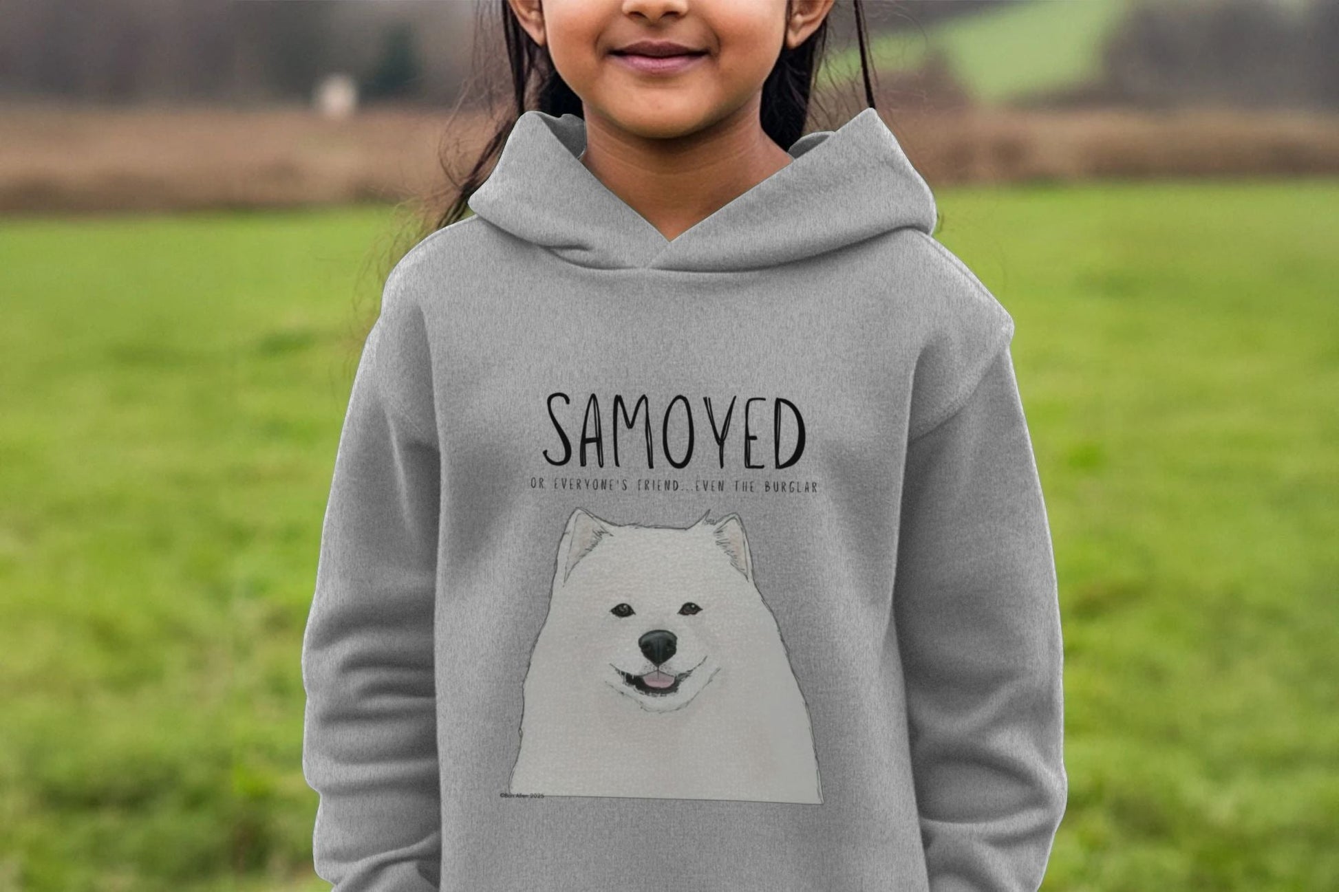Samoyed Kids Hoodie in Organic Cotton