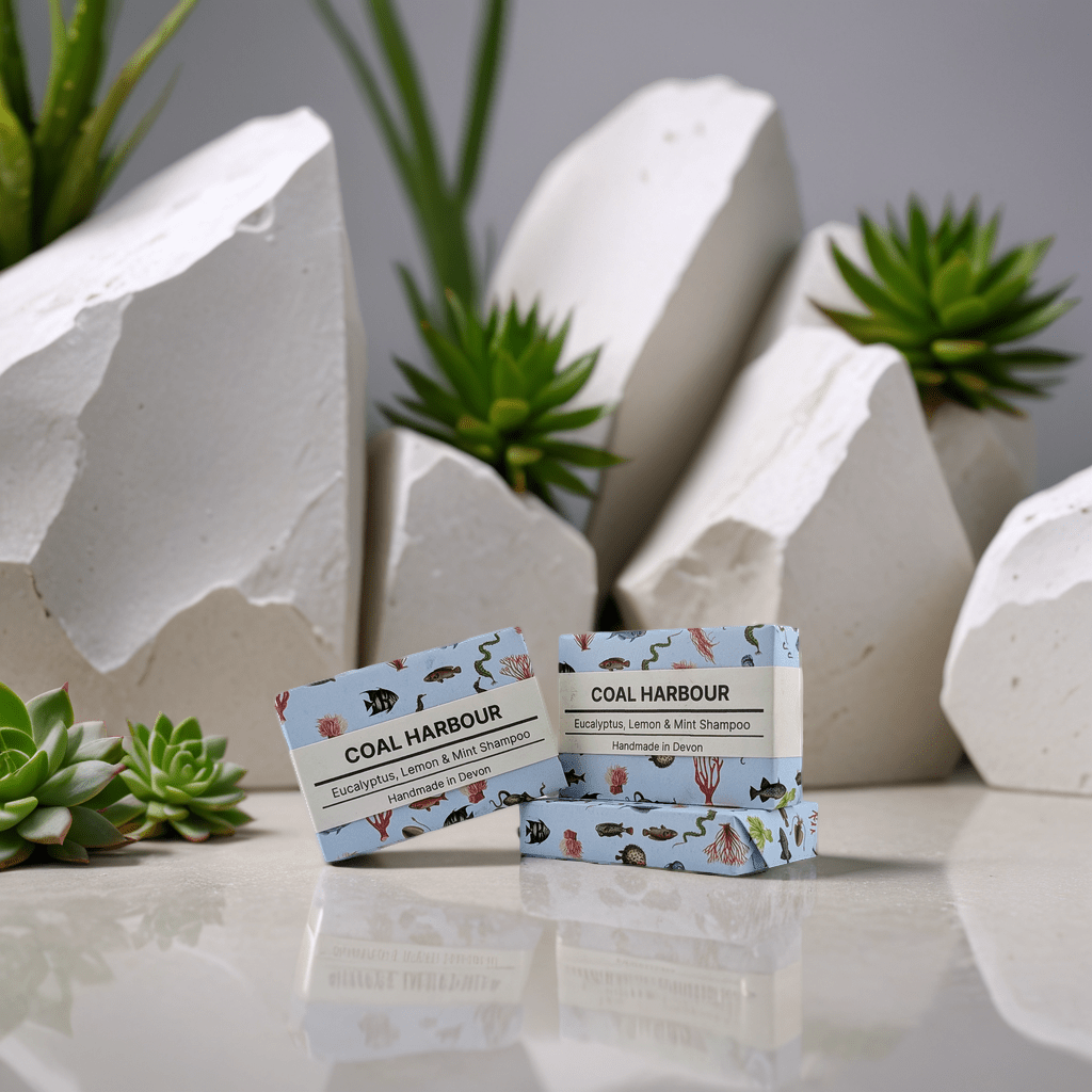 Eucalyptus Lemon and Mint Solid Shampoo Bar 100g