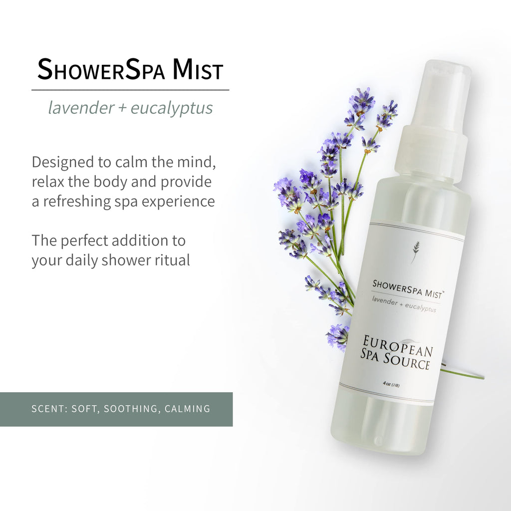 Lavender and Eucalyptus Shower Mist Spray for Aromatherapy