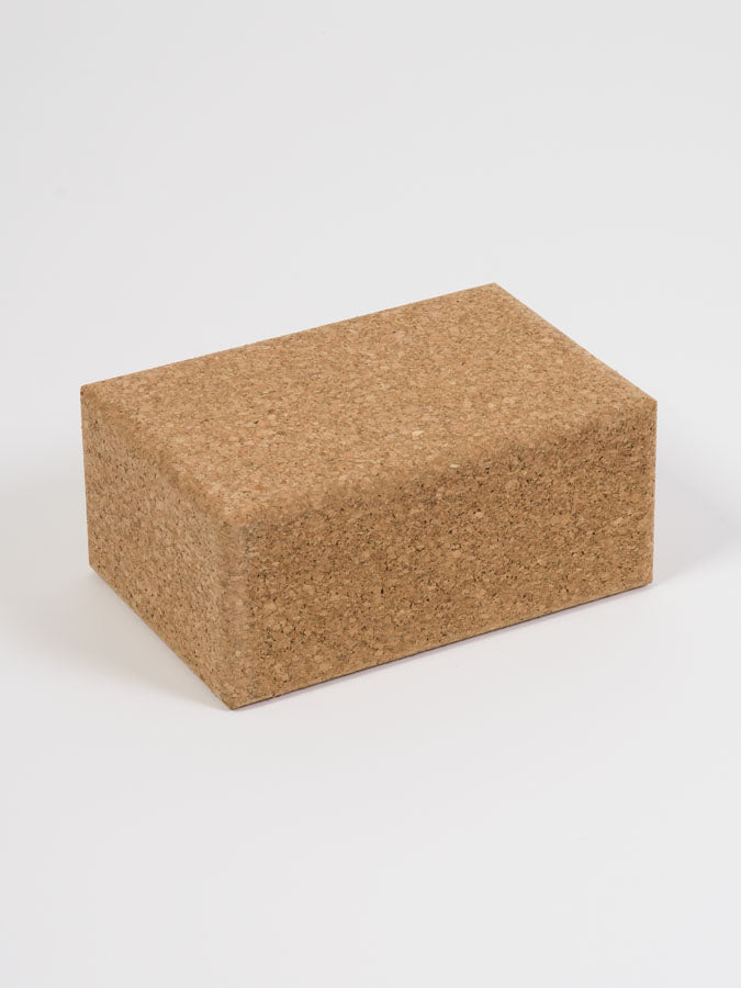 Large Cork Yoga Brick for Support and Stability