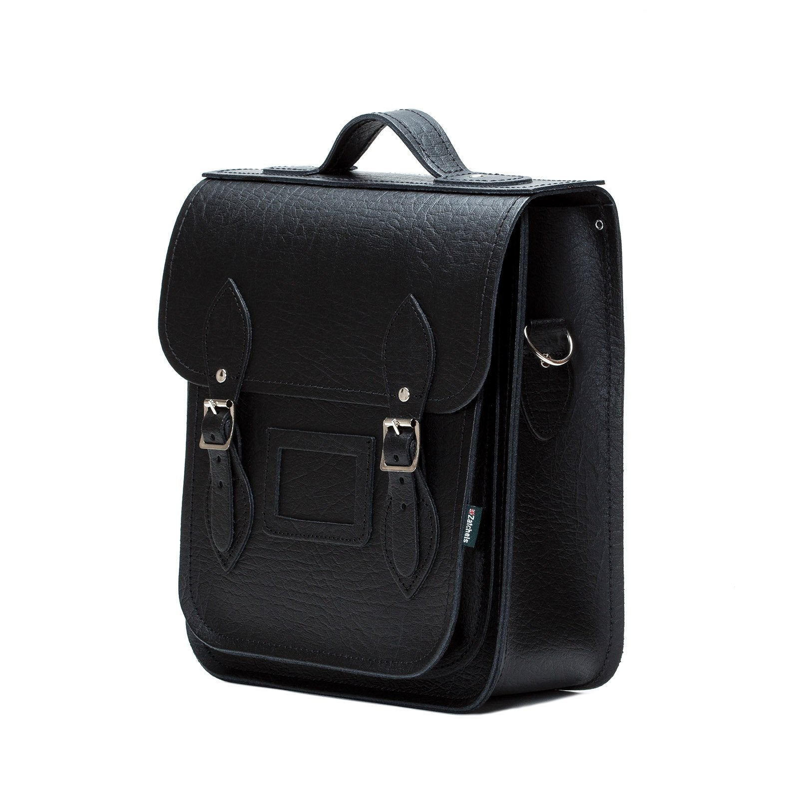 Handmade Leather City Backpack in Black
