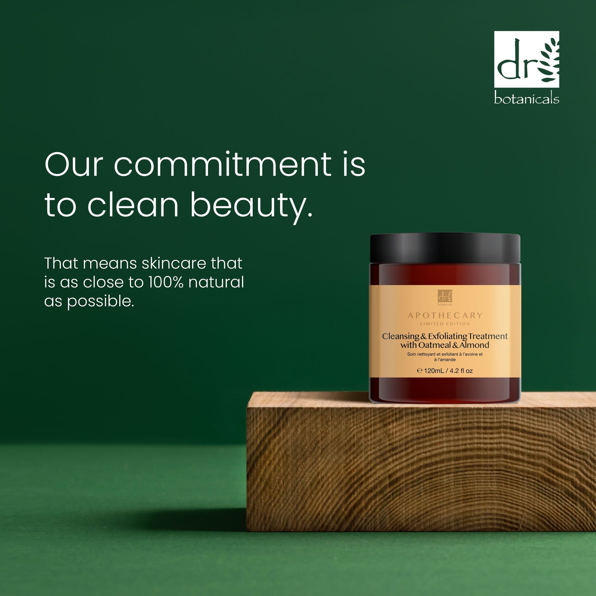 Cleansing and Exfoliating Treatment with Oatmeal and Almond 120ml Twin Pack