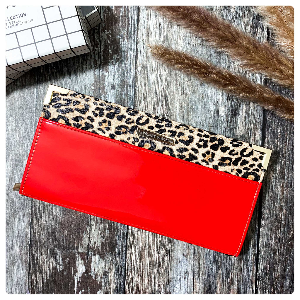 Leopard Continental Purse in Vegan Leather
