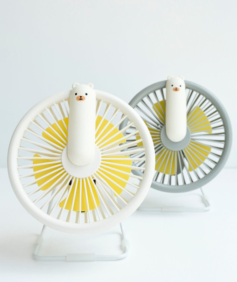 Portable Night Light Bear Fan – Quiet & Adjustable Airflow by Rabbit & Friends at brixbailey.com