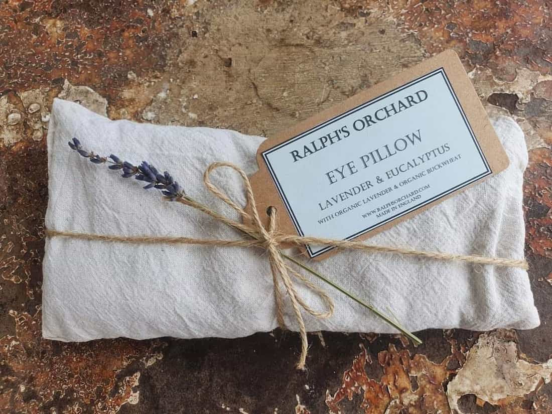 Organic Lavender Eye Pillow for Sleep and Relaxation
