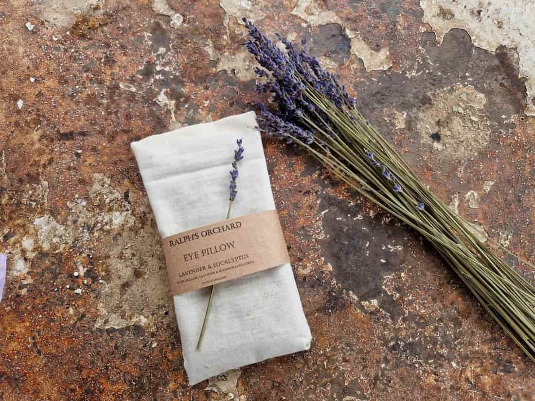 Organic Lavender Eye Pillow for Sleep and Relaxation