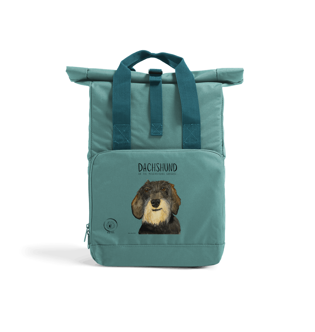 Wire Haired Dachshund Roll Top Backpack