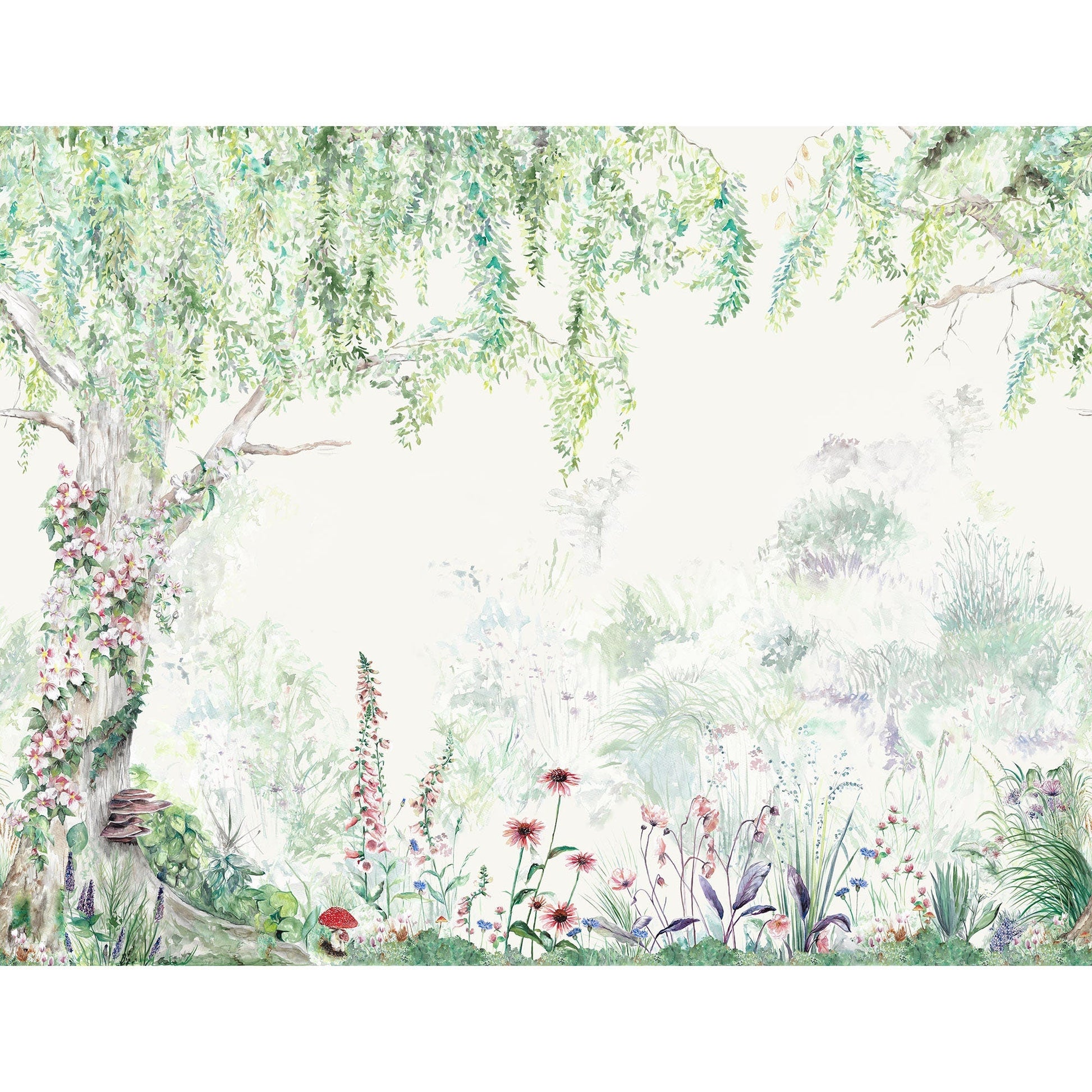 Flower Forest Mural Wallpaper