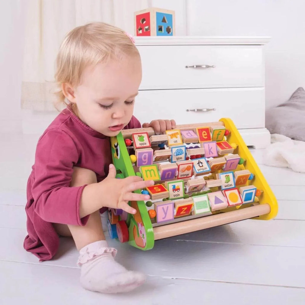 Triangular Wooden Activity Centre for Babies and Toddlers