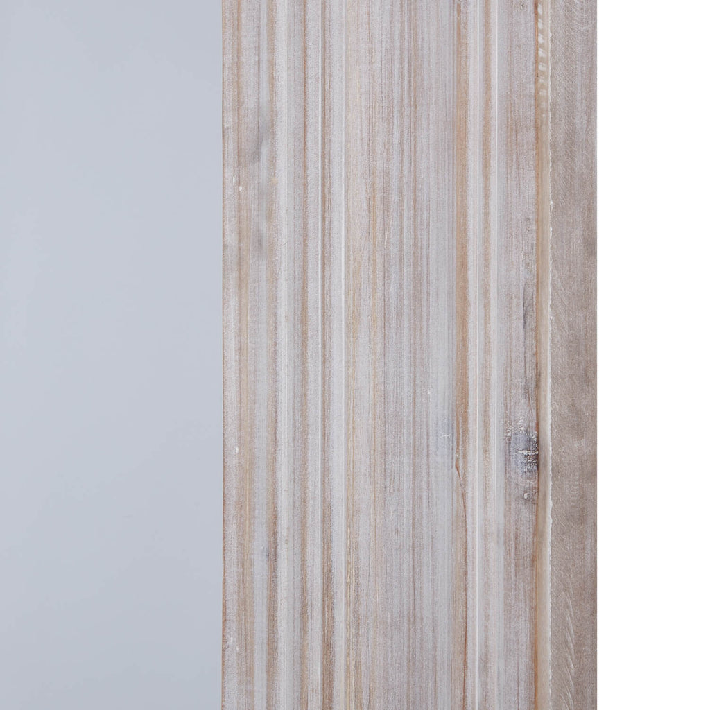 White washed large mirror with rustic wood frame, 200 cm tall, perfect for farmhouse or contemporary decor.by Sostter at brixbailey.com