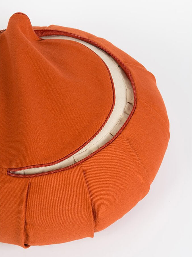 Organic Cotton Round Lotus Zafu Buckwheat Meditation Cushion