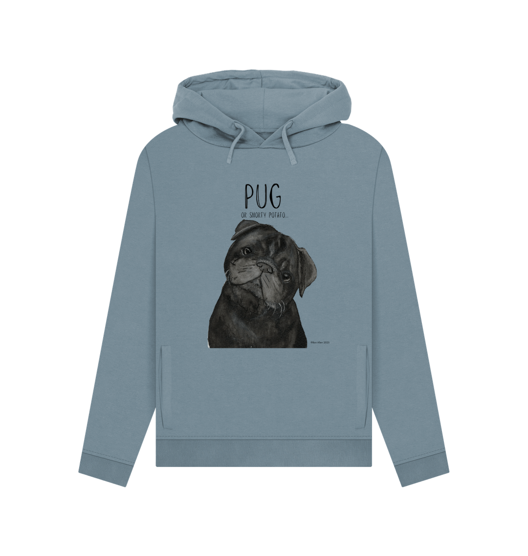 Snorty Potato Women's Hoodie Cozy Cute and Pug Approved