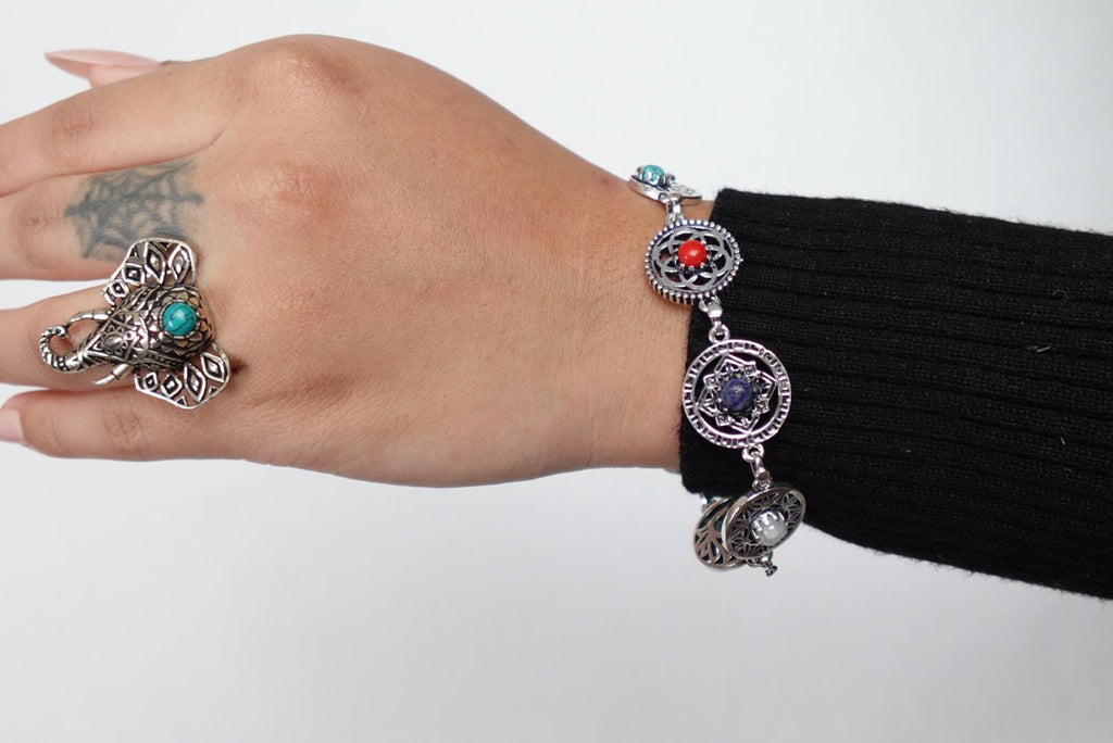 7 Chakras Sacred Geometry Bracelet