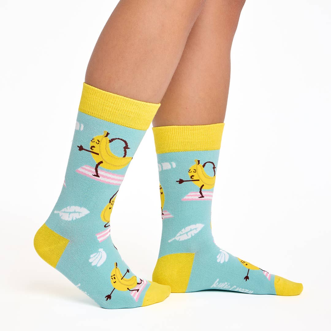 Namaste Banana Yoga Socks