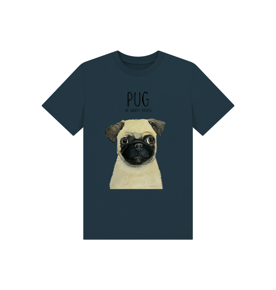 Snorty Potato Kids T-Shirt Adorable Pug Print for Children