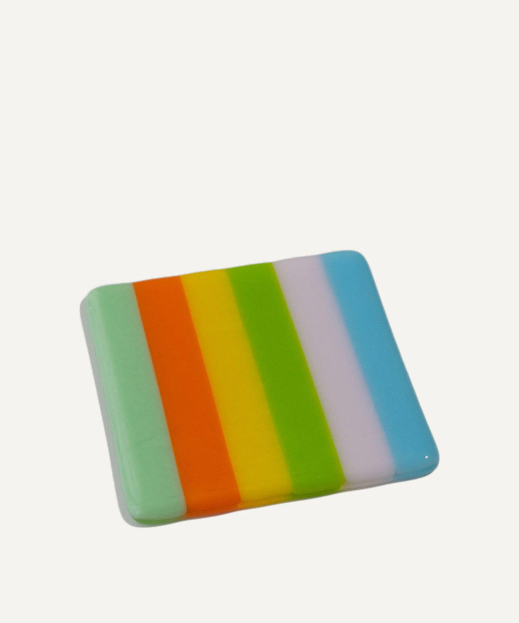10cm Summer Striped Coaster Bullseye Collection