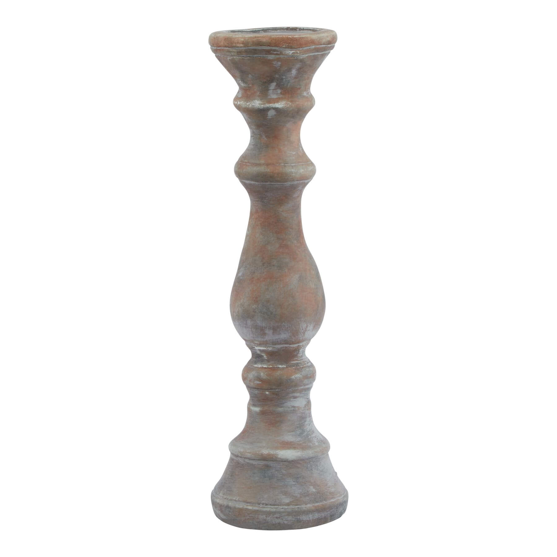 Large Ceramic Column Candle Holder