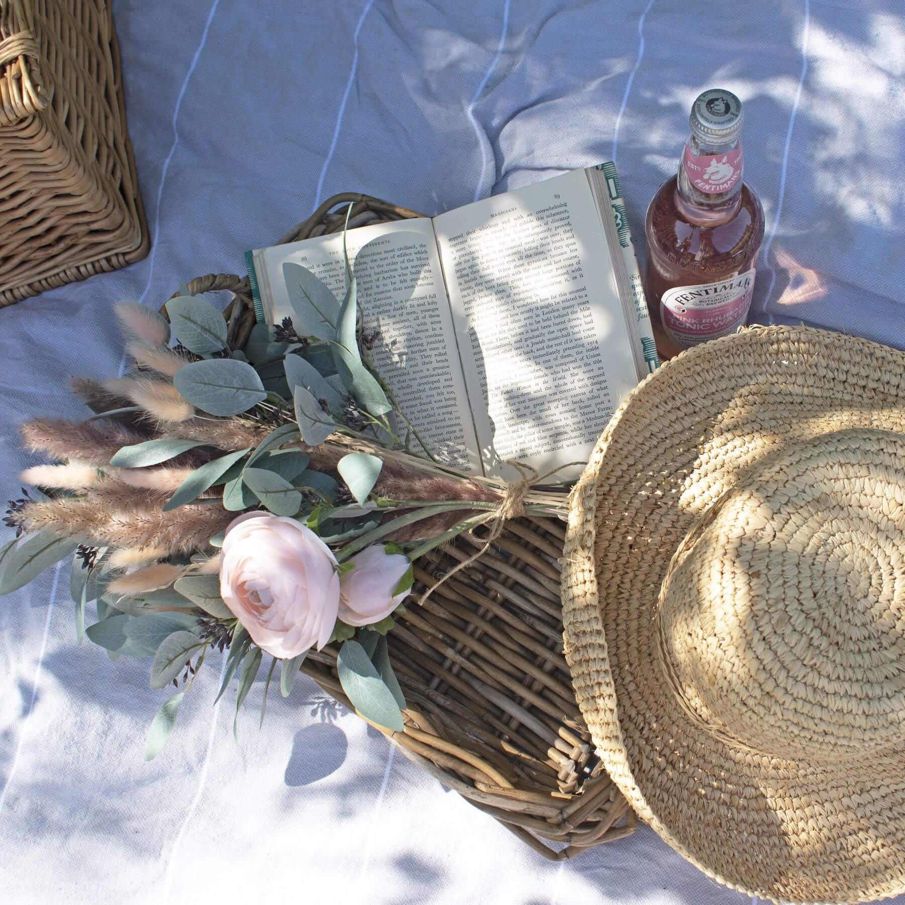 Soft pink artificial Persian buttercup stems with realistic buds and blooms, silk-free synthetic material, 58 cm tall by sostter at brixbailey.com