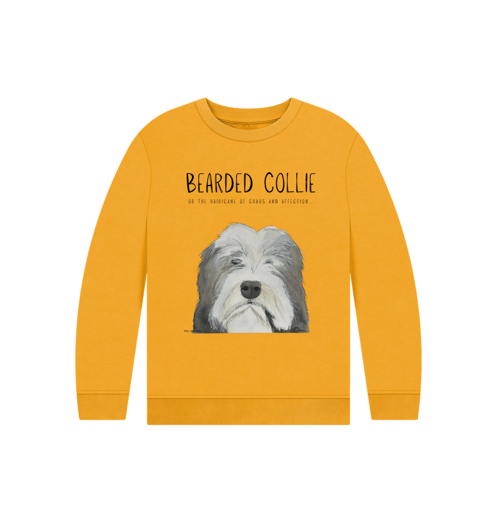 Bearded Collie Kids Sweatshirt in Organic Cotton