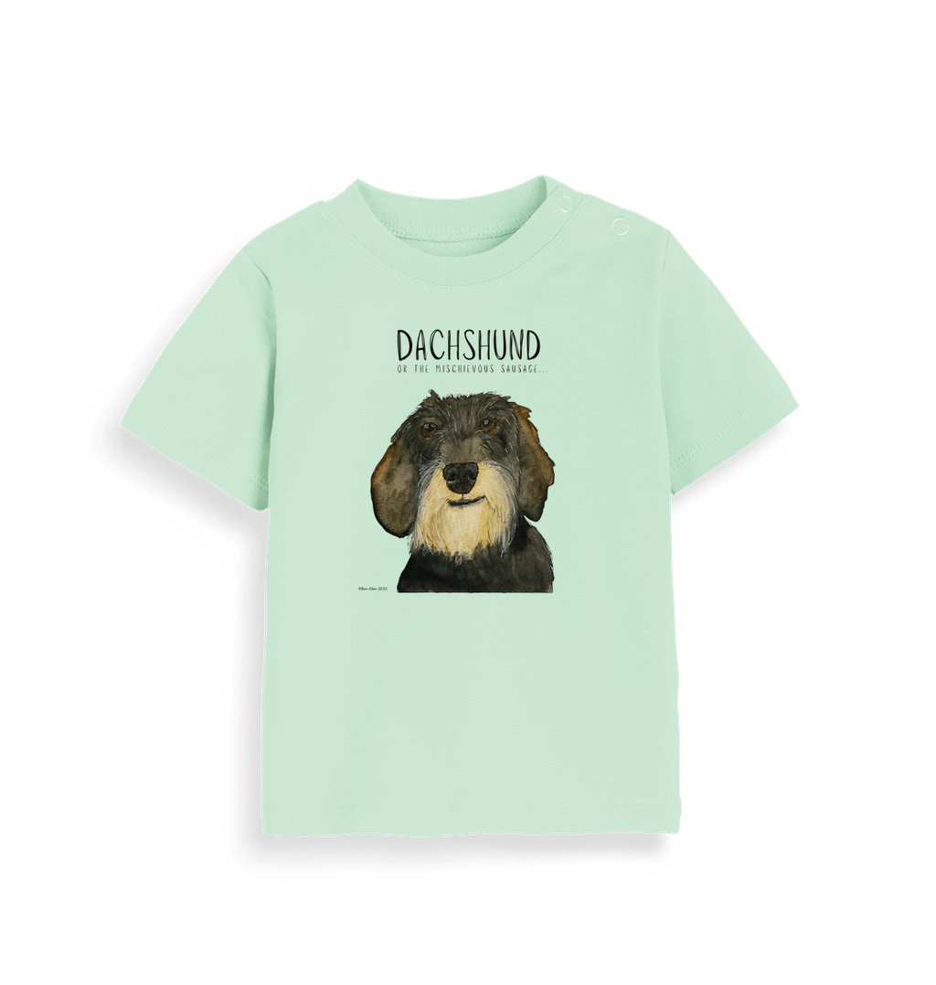 Organic Wire Haired Dachshund Baby Tee