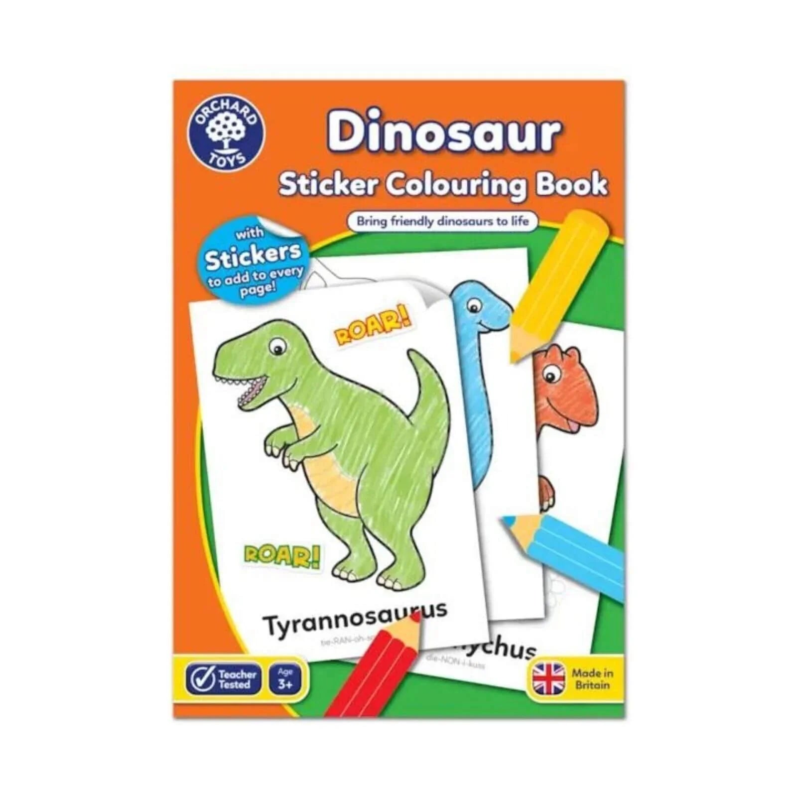 Dinosaur Colouring Book with Stickers