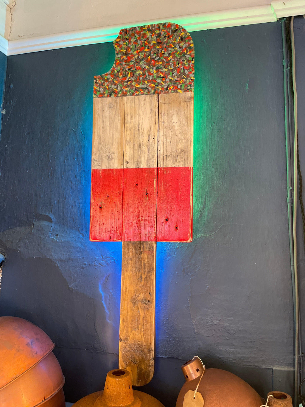 Colour Changing LED Lolly Wall Light