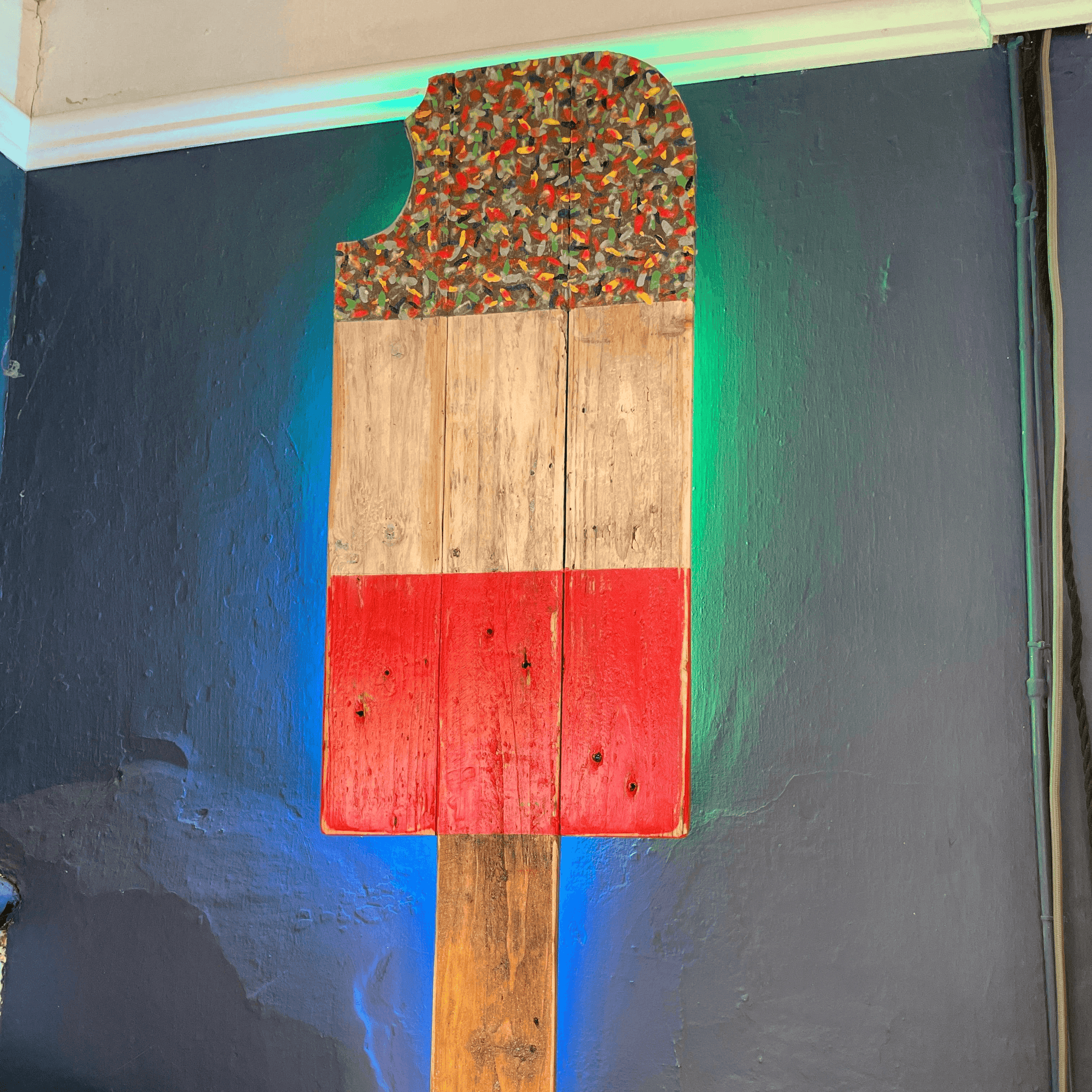 Colour Changing LED Lolly Wall Light