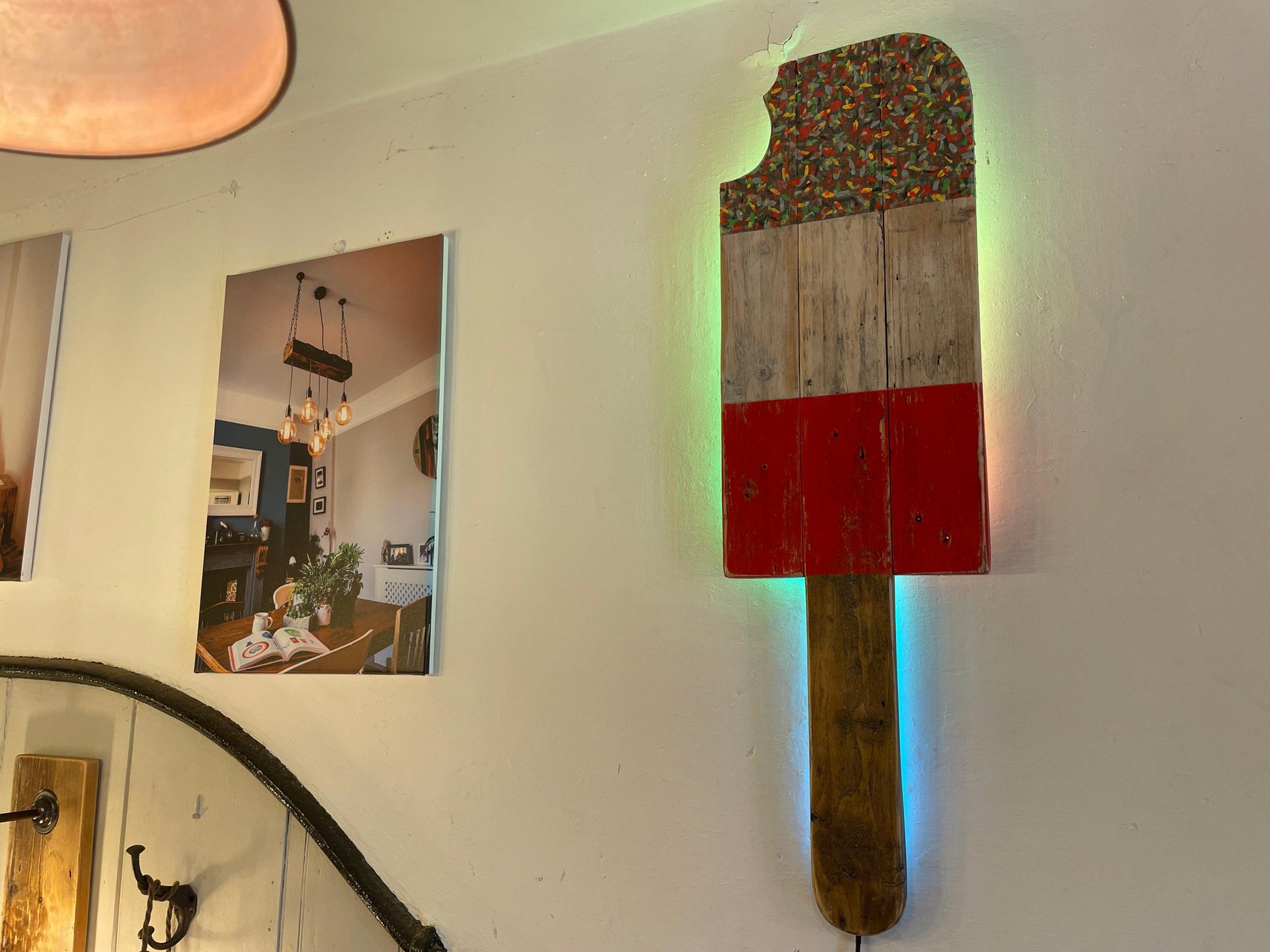 Colour Changing LED Lolly Wall Light